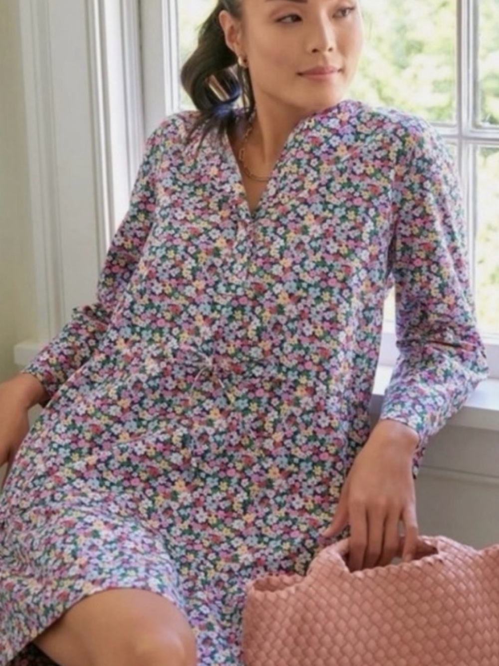 Tuckernuck Lucy Floral Shirt Dress Medium - Picture 12 of 13